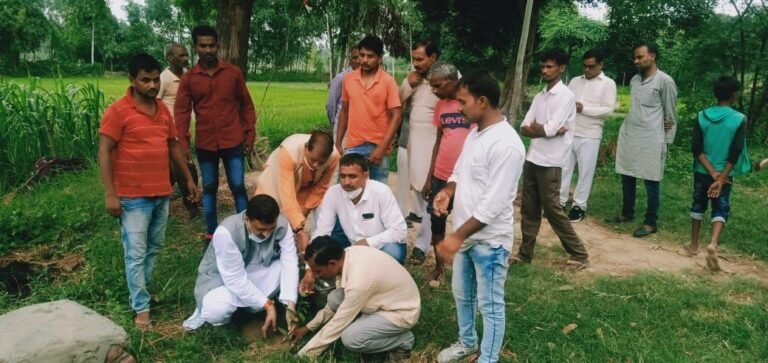 भाजपा नेता अतुल सिंह ने किया पौधरोपण व सुनी जन समस्याएं