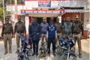 नसीराबाद पुलिस ने मोटरसाइकिल चोरी करने वाले दो शातिर चोर किए गिरफ्तार