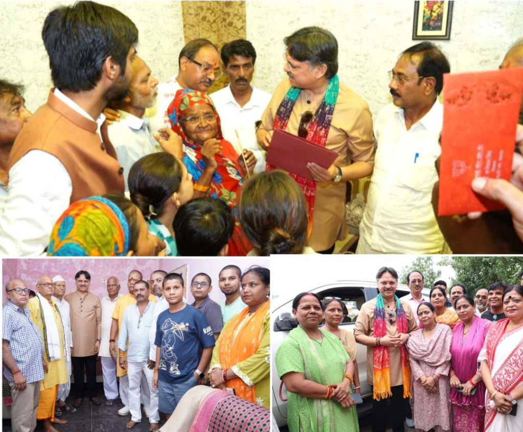बीमारी में हौसला, शोक में संवेदना, शिक्षा का संकल्प – हर परिवार के बीच पहुँचे डा. राजेश्वर सिंह