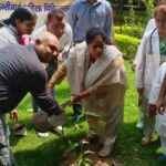 उपमुख्यमंत्री के आह्वान पर वीरांगना अवंतीबाई अस्पताल में लगाए गए 300 पौधे